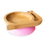 Детска бамбукова чиния Охлюв, розова Eco Rascals 55205