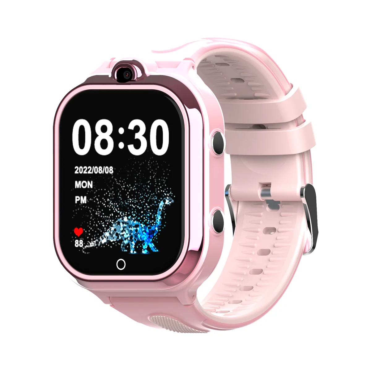 Детски Смарт часовник NUBI D5, Android 8.1, 4G, GPS+LBS+Wi-Fi Tracking, IPS Дисплей 1.69", 240*280, Камера, Видео разговор, Измерва крачки, Facebook, Whatsapp, Розов-Copy