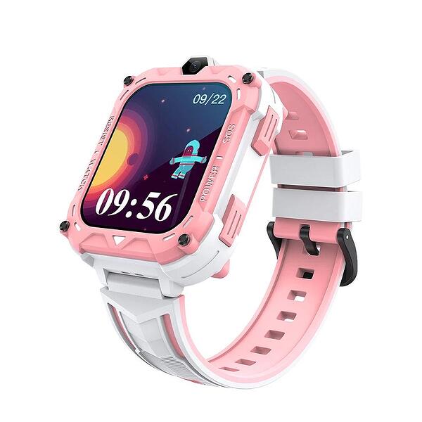 Детски Смарт часовник NUBI K39, 4G, GPS+LBS+Wi-Fi Tracking, IPS, Камера, Видео разговор, Измерва крачки, Розов