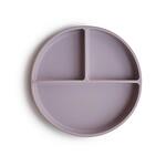 Mushie Силиконова чинийка с отделения- Soft Lilac