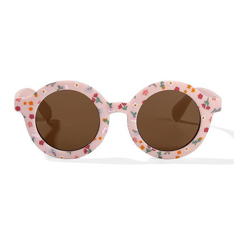 Детски Кръгли Слънчеви Очила Little Pink Flowers