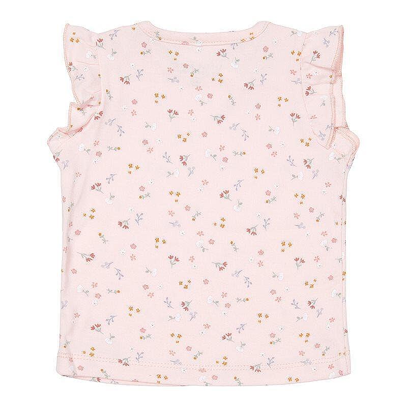 Блуза с Къдрички Без Ръкав Little Pink Flowers
