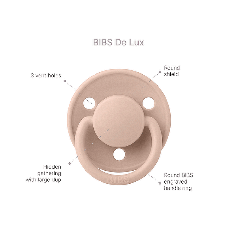 Биберон BIBS De Lux, Nordic Mint, Силикон, Универсален Размер