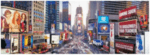 Панорамен Пъзел Ню Йорк - Залез (96х34)-Copy
