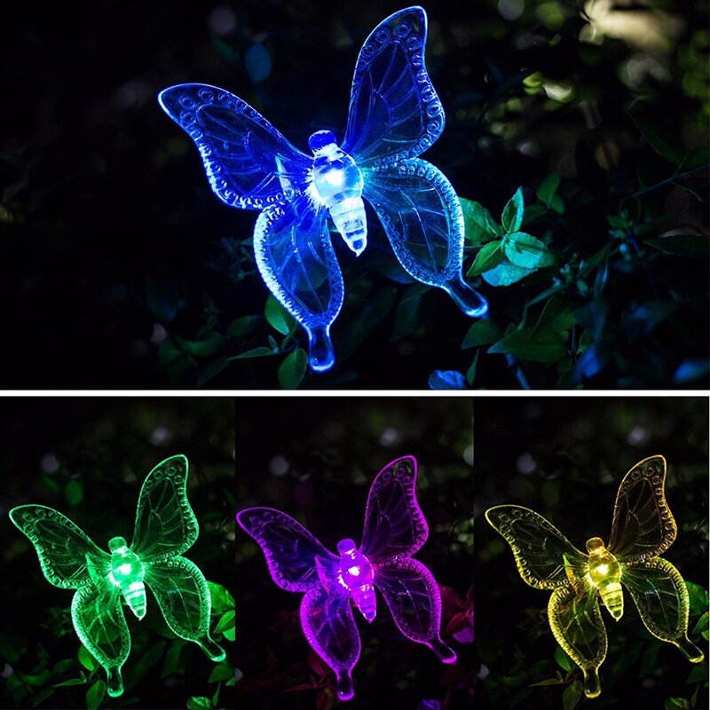 Водоустойчиви соларни лампи пеперуда, водно конче или птица - SolarLamps