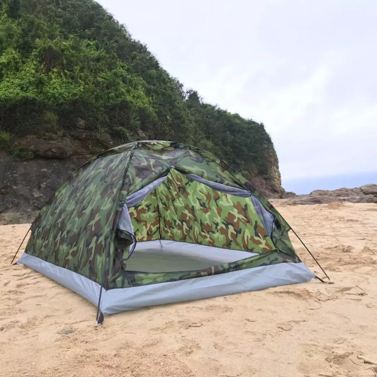 Непромокаема камуфлажна палатка за къмпинг за 4 души