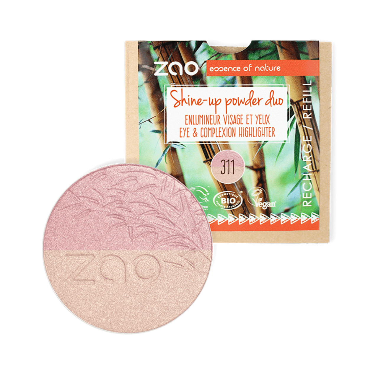 ZAO Organic - Хайлайтър Shine-up DUO - 9гр.-Copy