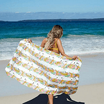 Dock&Bay - Кърпа за плаж от рециклирани материали -  Orchid utopia-Copy