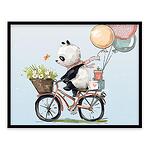 Картина "Панда с колело"