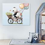 Картина "Панда с колело"