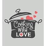 Стикер "Cooking Love"-  S | 50 х 39 см