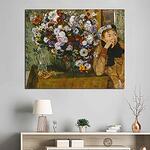 Картина "Жена, седнала до ваза с цветя (мадам Пол Валпинсон)"