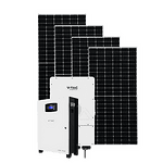 10 kW Независима фотоволтаична (соларна) система Hybrid V-tac за производство на електричество за къща