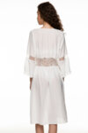 Robe with lace