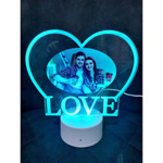 Лампа 16 цвята "LOVE" с ваша снимка
