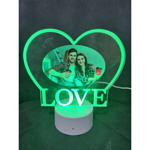 Лампа 16 цвята "LOVE" с ваша снимка