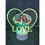 Лампа 16 цвята "LOVE" с ваша снимка