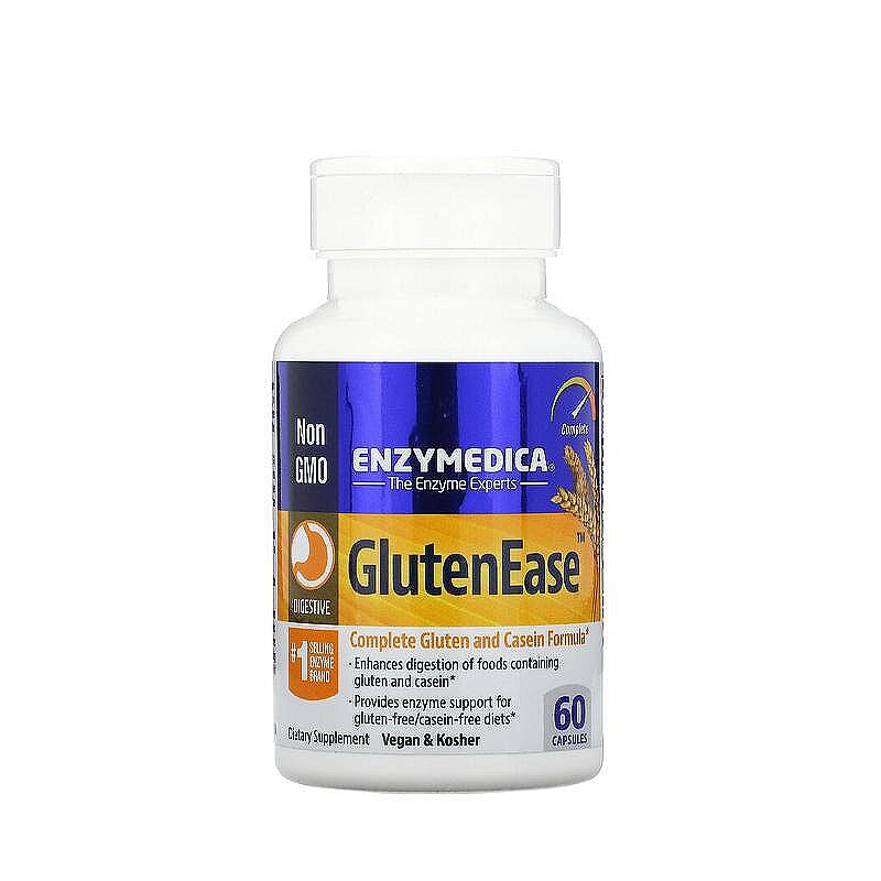 GlutenEase, 60 капсули, Enzymedica