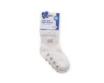 Kikkaboo Бебешки памучни чорапи с релефно стъпало WHITE 1-2 години