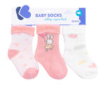 Kikkaboo Бебешки памучни термо чорапи Rabbits in Love 6-12 месеца
