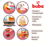 Детска кухня Buba Home Kitchen, 65 части, 889-162, розова