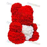 Червено Мече от Рози със Сърце + Луксозна Кутия