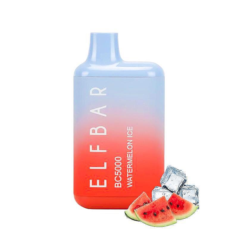 ELF BAR 5000 дръпки с вкус на ЛЕДЕНА ДИНЯ - зареждащо електронно наргиле