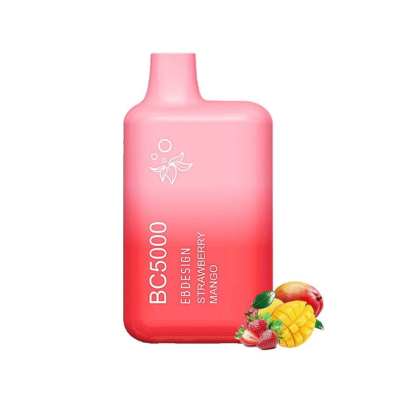 EBDESIGN (ELF BAR) BC5000 - зареждащо електронно наргиле с вкус на ЯГОДА И МАНГО