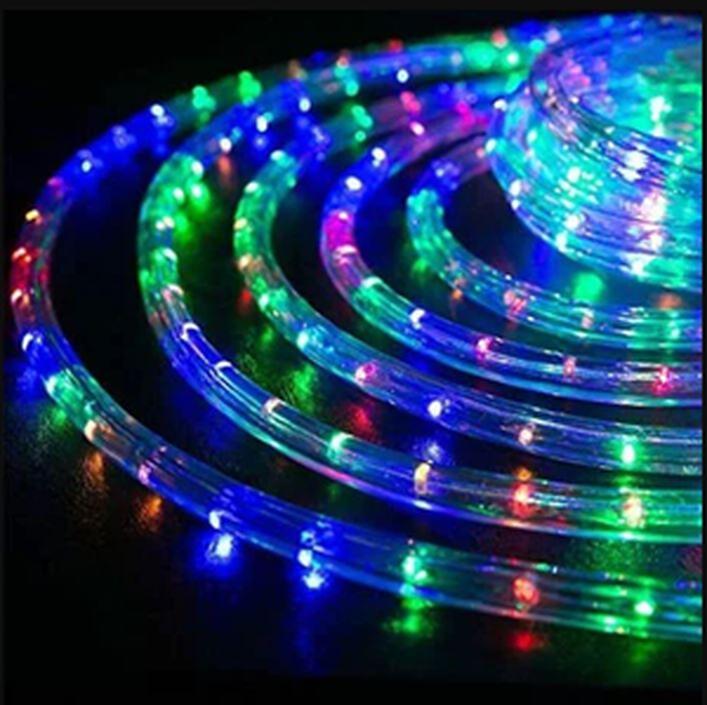 Светещо LED въже - 10м Многоцветен