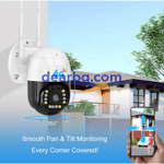 Куполна камера с безжична 4G връзка - 3MP/12LED