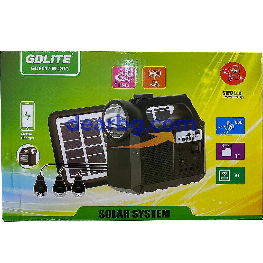 Мобилна Соларна Система GDLite-8017 Music