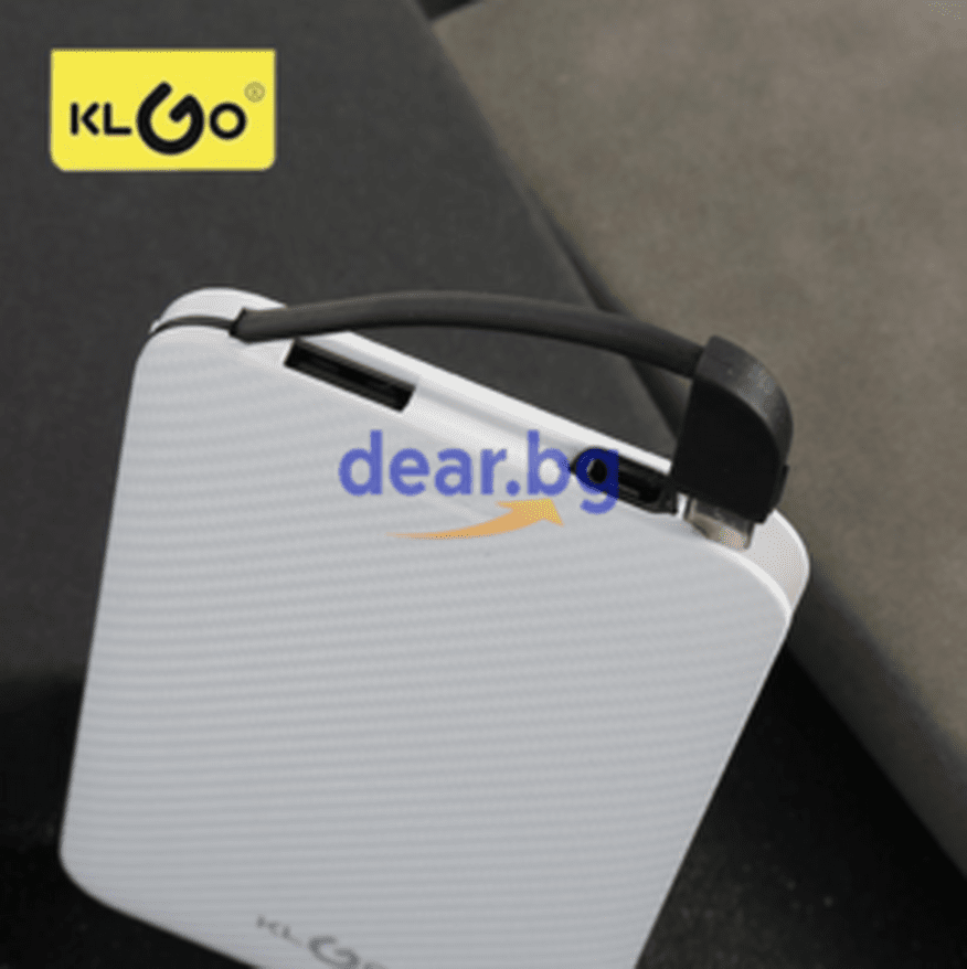 Преносима външна батерия KLGO KP-61 6000mAh