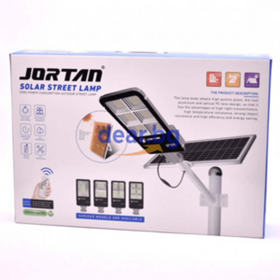 Соларна лампа Jortan с панел и стойка - 400W