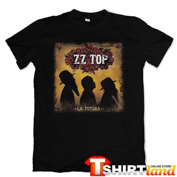 T-shirt Uomo ZZ Top La Futura 2012 - Maglietta Rock Band Album Copertina - American Classics