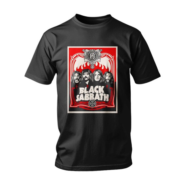 T-shirt Black Sabbath Grind Freaks - Marque Gildan, Noir, Taille M - Occasion Très Bon état