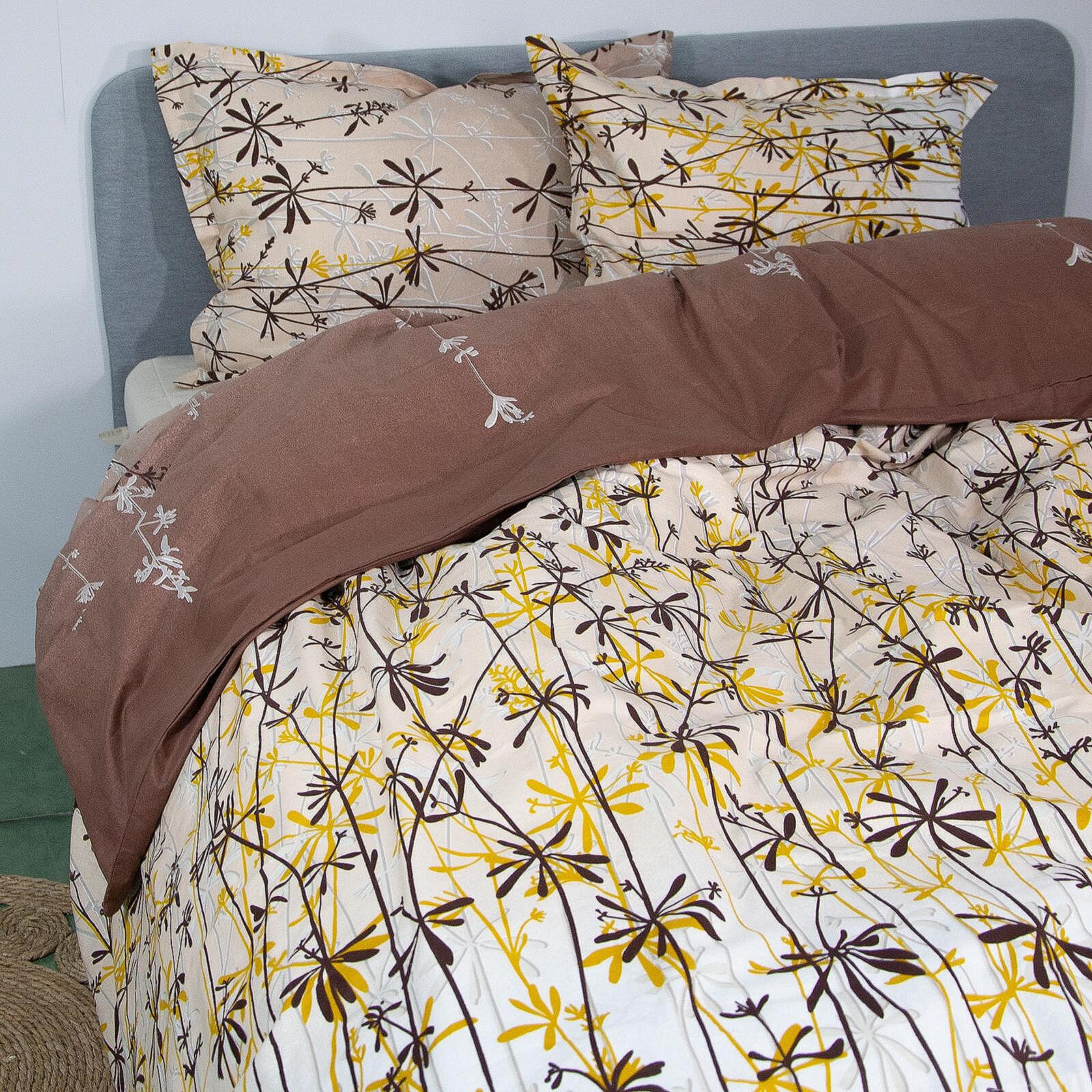 Тропическо спално бельо от 100% ранфорс памук в 3 части единично