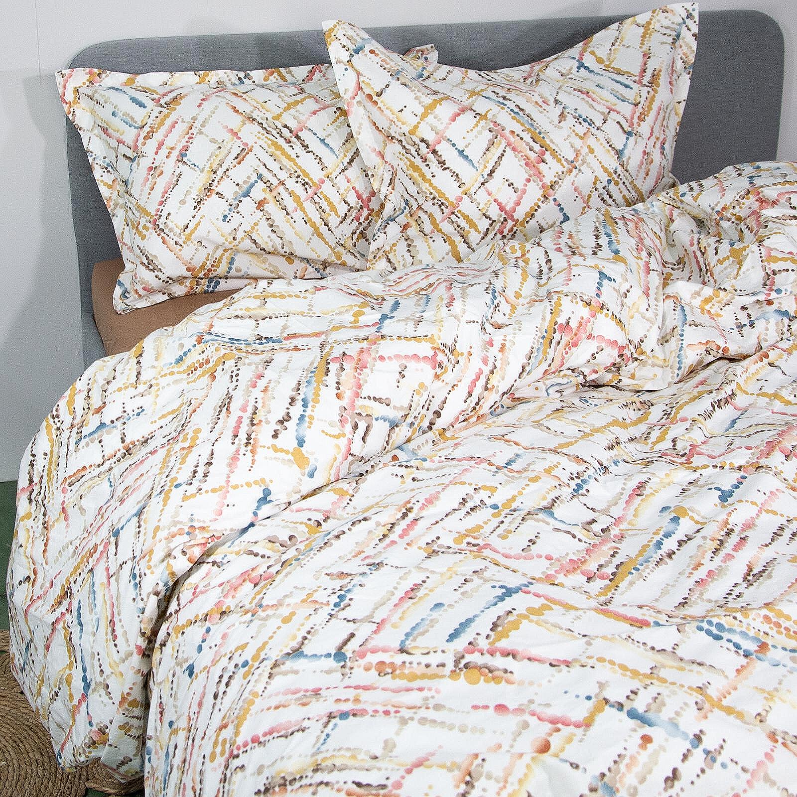 Ефектно спално бельо за единично легло от ранфорс 100% памук