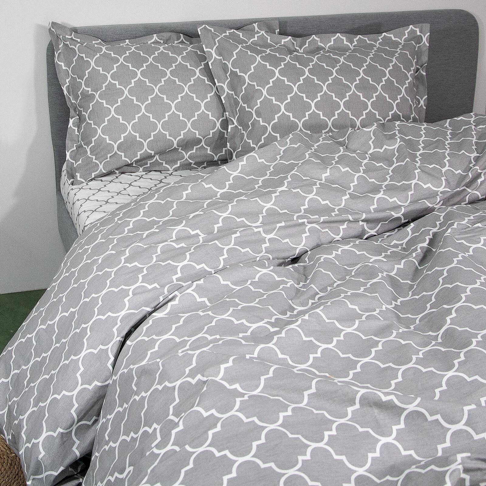 Двоен спален комплект с 2 плика 100% памук-ранфорс