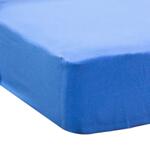 Долен чаршаф с ластик от трико 100% памук в син цвят | Izidream.bg