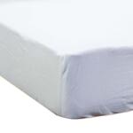 Долен чаршаф с ластик от трико 100% памук в бял цвят | Izidream.bg