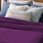 Меко и топло плюшено одеяло единично в лилав цвят | Izidream.bg