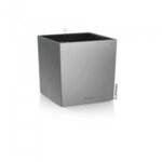 Саксия с напоителна система Cube Premium 50 LECHUZA Сребърен металик