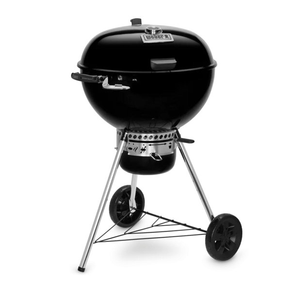 Barbacoa De Carbón Weber Master Touch Premium SE - Parrilla 3 En 1 Con Accesorios GBS, Color Negro