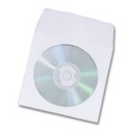 Плик самозалепващ CD, 125х125 мм, 10бр, бял