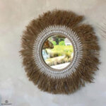 Огледало с ресни от рафия