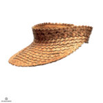 Лятна шапка с козирка - естествен цвят