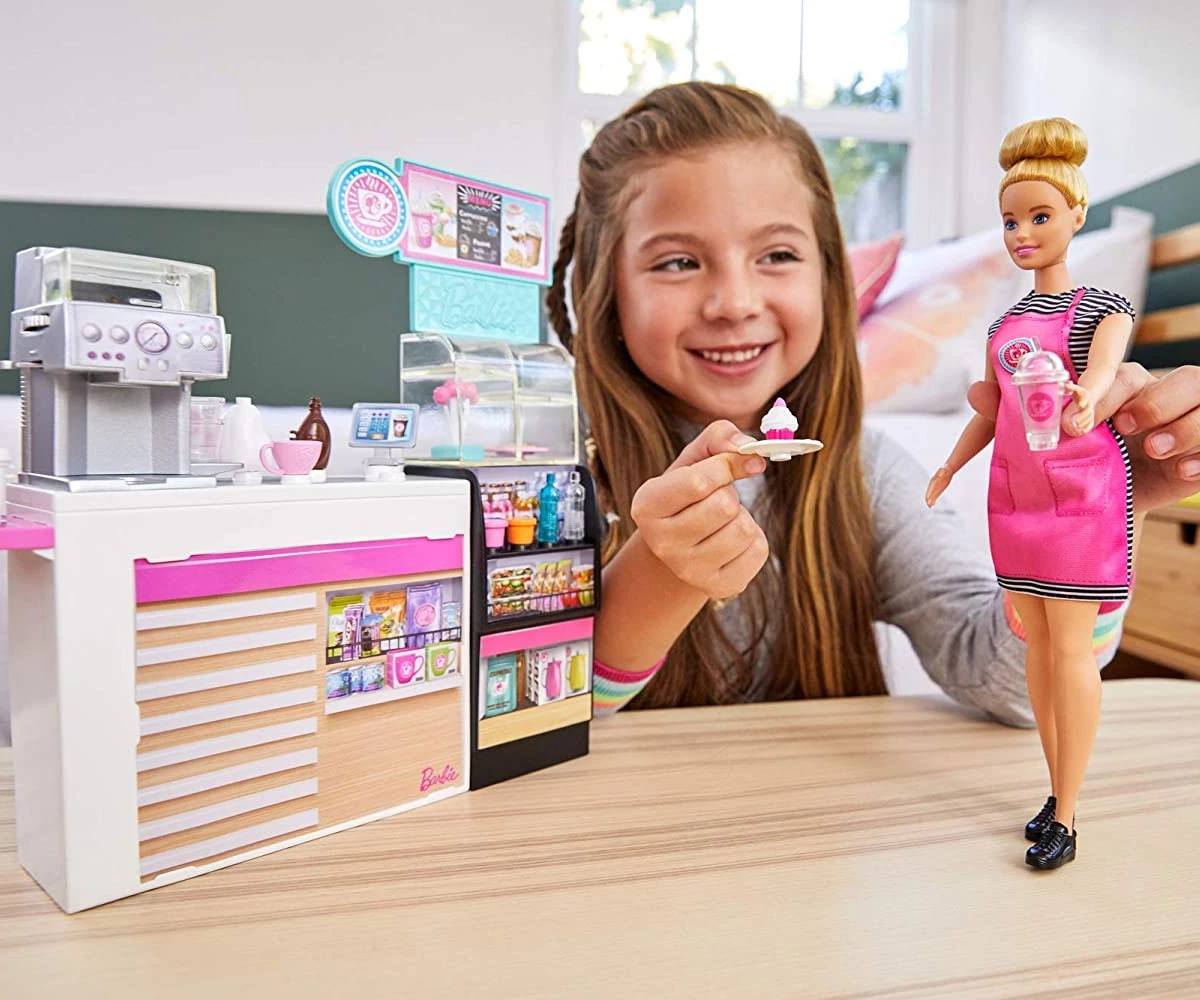 Кукла Barbie - Игрален комплект за приготвяне на кафе GMW03