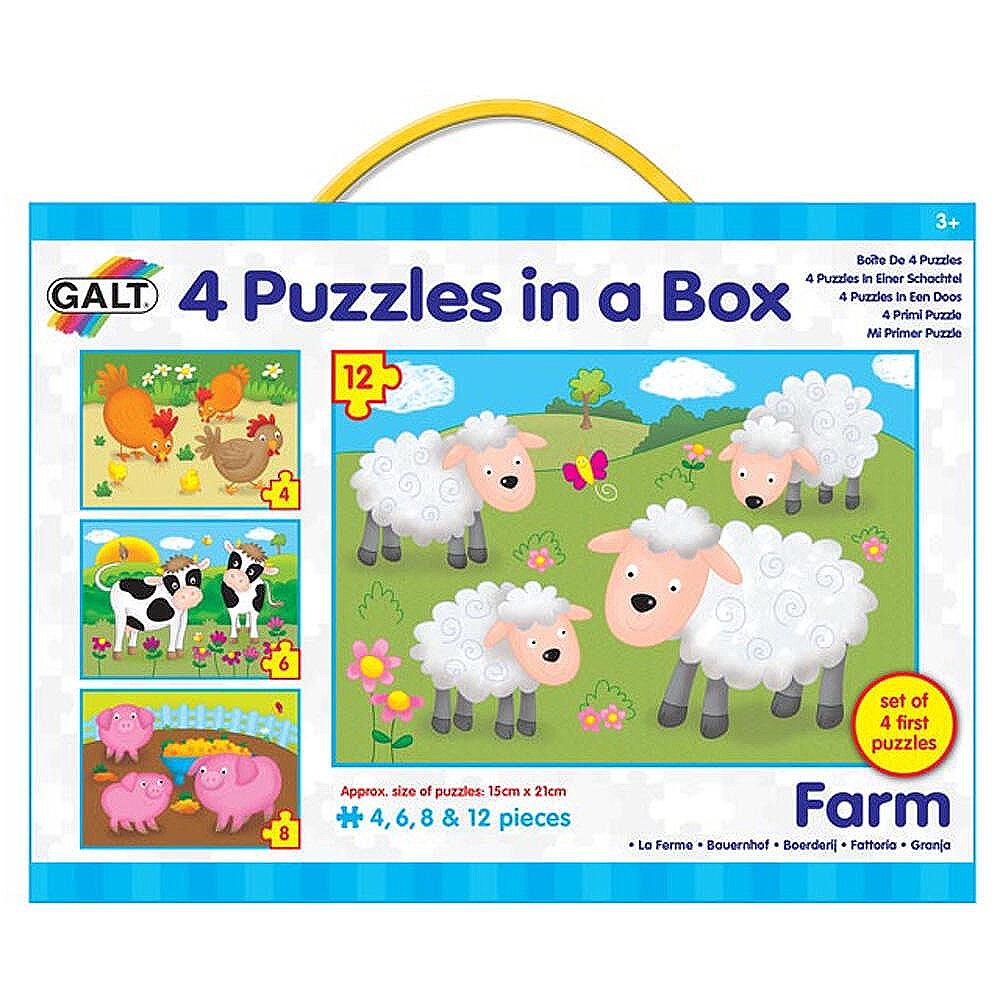 Galt Toys 4 пъзела в кутия "Ферма" 1003913