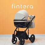 Бебешка количка Fintera Grand, модел 2 в 1, бежов цвят + Чанта, Дъждобран, Комарник, Зимни ръкавици, Поставка за чаша, Постелка за преповиване