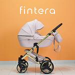 Количка Fintera Comfort Gold, Модел 2 в 1, Еко кожа, Розов цвят + Чанта, Дъждобран, Комарник, Поставка за чаша, Зимни ръкавици, Постелка за преповиване